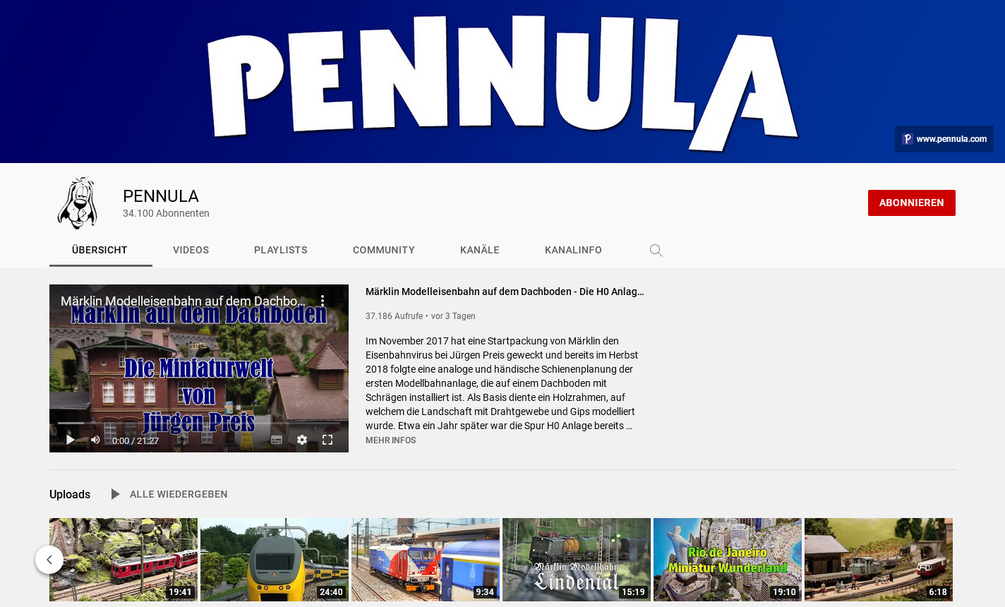 Pennula YouTube Kanal
